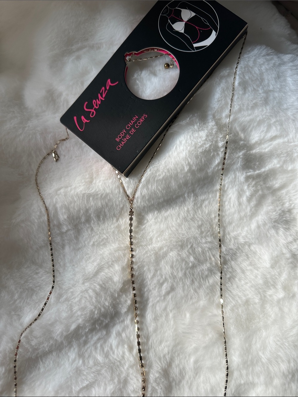 La Senza Gold Layered Body Chain with Delicate Links